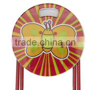cartoon foldable metal chair for kids