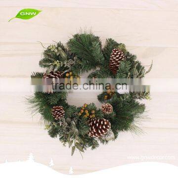 GNW CHWR-1605043 China  Pine Cones Christmas Wreath for indoor ornament