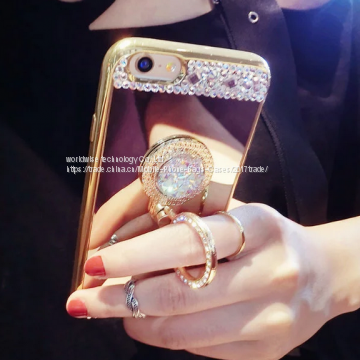 Electroplating Silicone Diamond Mobile Phone Cases for IPhone7/7Plus/6/6s/6plus/6splus Cell Phone Soft Tpu Shell Housing photo-3