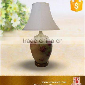 Round Blue Antique Vintage Porcelain Table Lamps photo-3