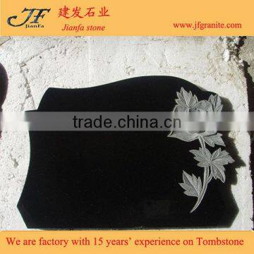 Best Selling Small Tombstone With Rose Carving Design photo-4