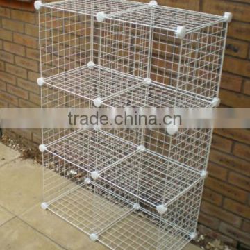 Household wire mesh clothes storage drying rack