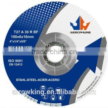 4'' 100x6x16 resin bonded metal grinding wheel