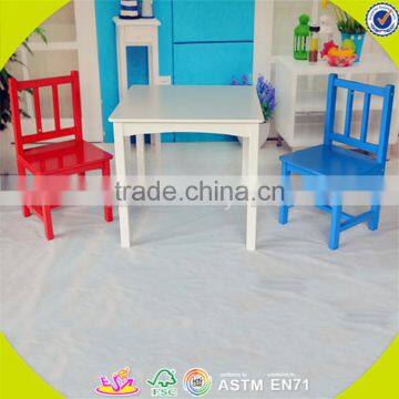 Wholesale hot wooden study table and chairs set,simple style kids table and chairs set,top sale table and chairs set W08G223