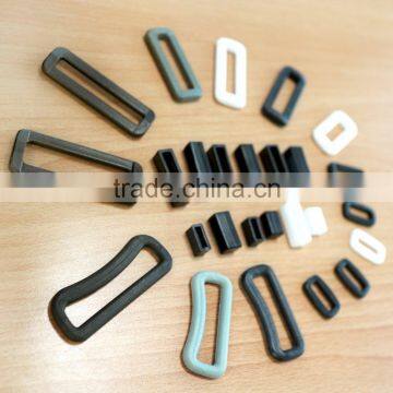 Black, White, Color, Plastic POM NYLON Loops, Rectangle Rings photo-6