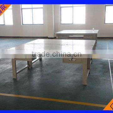 Industrial wooden table top worktable with drawers