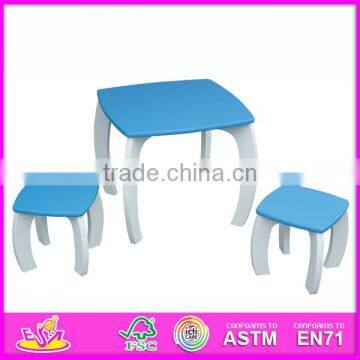 2015 New Cute Wooden Table and Chair. Popular Wooden Table and Chair and Hot Sale Colorful Table and Chair WO8G101 photo-3