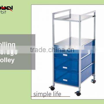 Office File Storage 2 Plastic Drawer Hills Studio Drawer Cart With Shelves photo-3