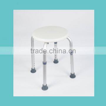 Aluminum shower chair with back