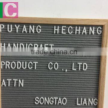 12 x 18 Wooden Letterboard Plastic Letters Black Felt From China photo-3