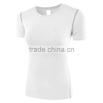 Custom Short Sleeve T-shirt Running Fitness Apparel for Women Clothing photo-5