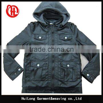 new order pu jacket winter kid leather jacket for boy