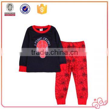 Wholesale kids pajamas two pcs set spider-man wear