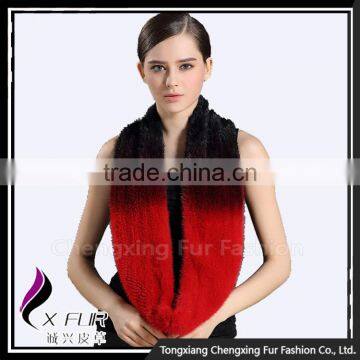 CX-S-158Q Ladies Vintage Exquisite Finest Quality Knitted Mink Fur Neckwarmer Handmade Mink Fur Scarf photo-3