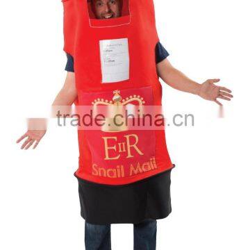 Adult Postbox Fancy Dress Costume