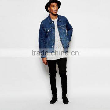 wholesale cheap jacket High Quality Fashion Denim overcoat for men