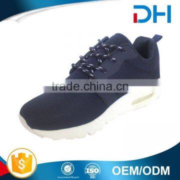 Different type deep blue color athletic mens shoes with air cushion