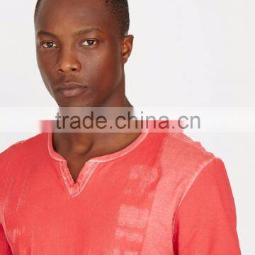 MGOO Custom Your Own Logo V Neck Short Sleeve T Shirts Mens Tie Dying T Shirts photo-4