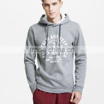 Warm printed pullover men custom hoody