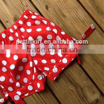Hot Sale Baby Clothes Boutique Kids Girls Solid Clolor Icing Shorts Children Polka Dot Design Blank Board Pant photo-3