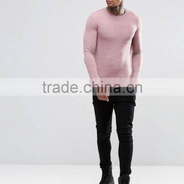 Latest Muscle t Shirt Tight Fit t Shirt Blank t Shirt With Pocket photo-4