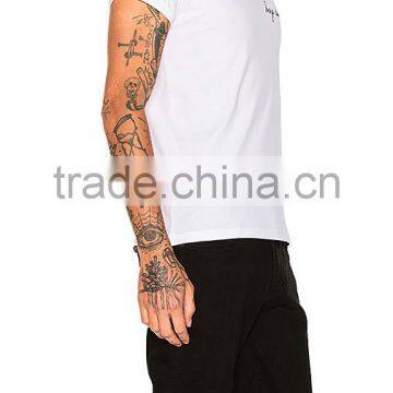 China OEM Embroidery Words Custom Mens White t Shirts photo-3