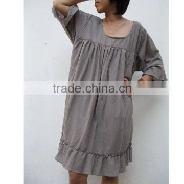Fat Summer Cotton Dress Casual Summer Dress Hot Sale photo-2