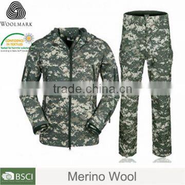 Merino wool army camouflage uniform,design your own military uniform