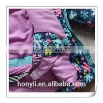 CHILDREN KID GIRL'S CUTE PRINT PUFFY HOODED SKI JACKET photo-5