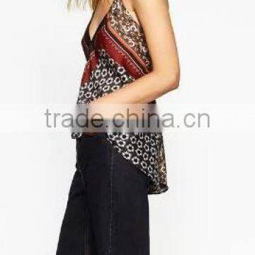 Runwaylover EY2287B Summer Ladies Fashion Sleeveless Printed Vests