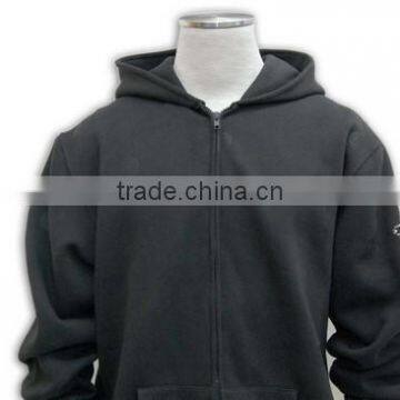 Hot Sell Good Quality Wholesale Unique Design Black Bulk Zip Baggy Hoodies photo-2