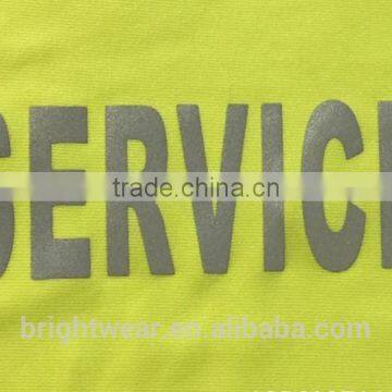 Relfective Letters be Heated Transfer on T-shirt or Polo Shirts photo-2