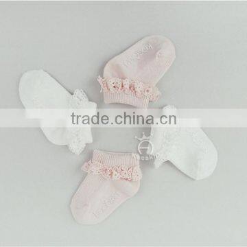 Baby Sweet Lace Cotton Socks, Silicone Print Baby Sock photo-3