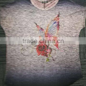Promotion private label t-shirt manufacturer brand pink black t-shirt for wholesale