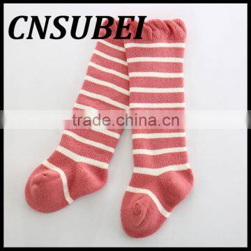 Winter Combed Cotton Striped Terry Socksm,children Socks Thickening Soft Knee High Elastic Stockings photo-6