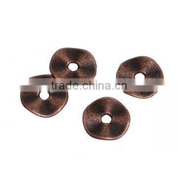 Zinc Based Alloy Wavy Spacer Beads Antique Copper photo-3