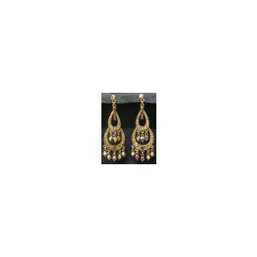 South Korea Crystal Chandelier Earrings