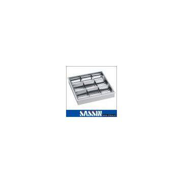 Recessed mounting louver