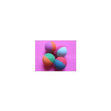 Customized Non-Toxic EVA Foam Ball For Children Toys , ODM OEM Yellow Blue EVA Foam Balls