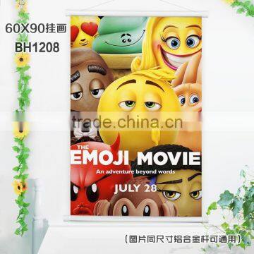 Emoji Movie Decoration Walls Anime Plastic Bar Wallscroll 60*90CM