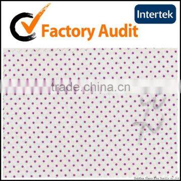 100% cotton purple dot fabric