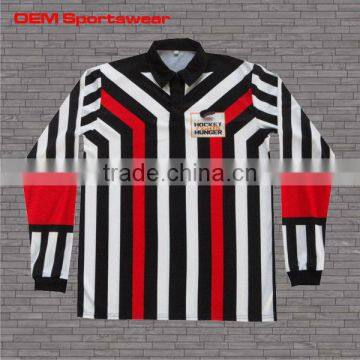 Sublimated long sleeve polo shirts for referee