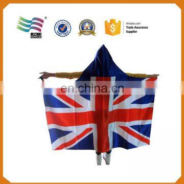 UK Flag waterproof Body cape for Promotional