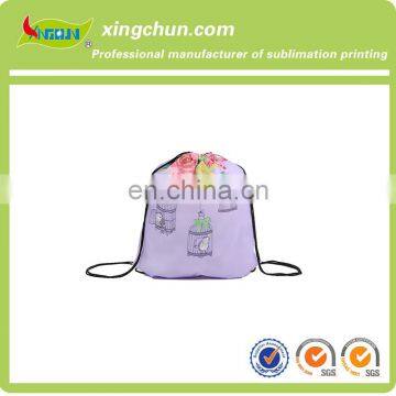 Custom black small nylon mesh drawstring bag