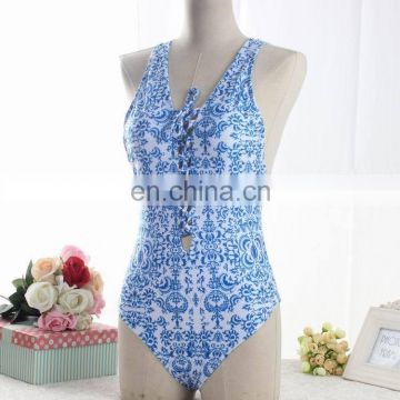 2017 One piece women monokini swimsuit