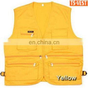 Colorful china high quality working wear fishing vest