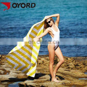 Quick Dry Custom Printed Microfiber Long Lasting Cooling Feel Sport Round Beach Towel photo-5