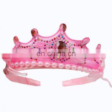 HEN-0044 wholesale Bride To Be Badge Hen Night Party pink tiara crown