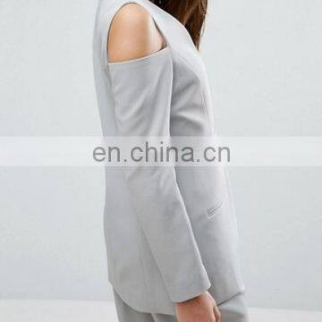 Ladies High Fashion Summer Bodycon Formal Cut Out Blazer