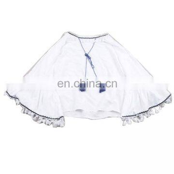 Fashion Girl European Style White Stole Manteau Viscose Tassel Shawls Wraps Pashmina photo-3
